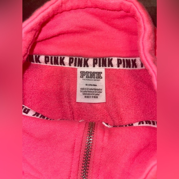 Victoria’s Secret Pink Fleece Pullover-Size Medium - Picture 3 of 3